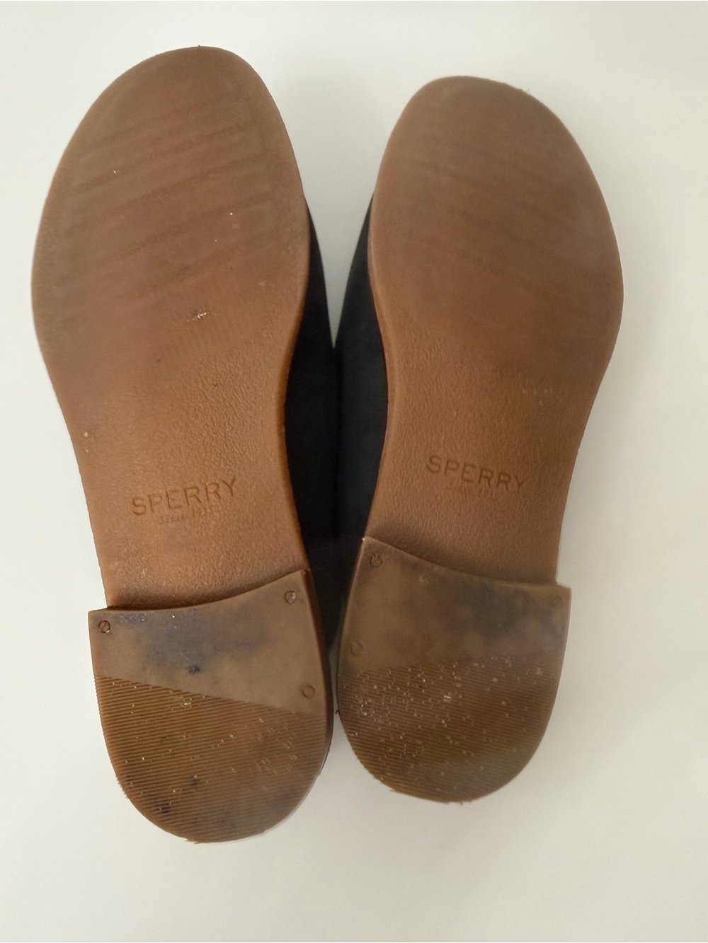 Sperry Black Tassel Backless Loafers Suede Size 8 - Picture 10 of 10